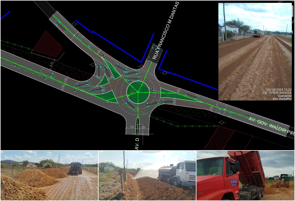 OBRAS Prefeitura de Guanambi intensifica obras para asfaltamento do acesso ao Bairro Castro Cotrim e estrada Velha de Mutãs