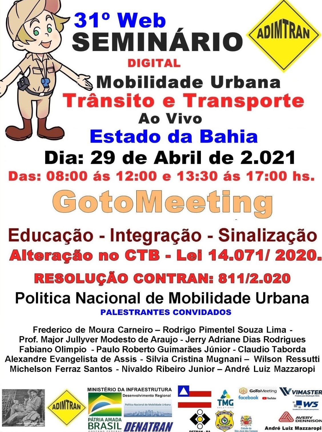 Superintendência de Trânsito de Guanambi participa de web seminário sobre mobilidade urbana e trânsito