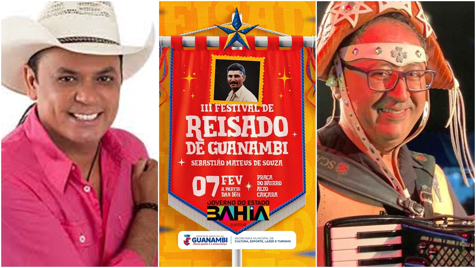 3º Festival de Reisado de Guanambi acontece neste sábado (07), na Praça do Bairro Alto Caiçara