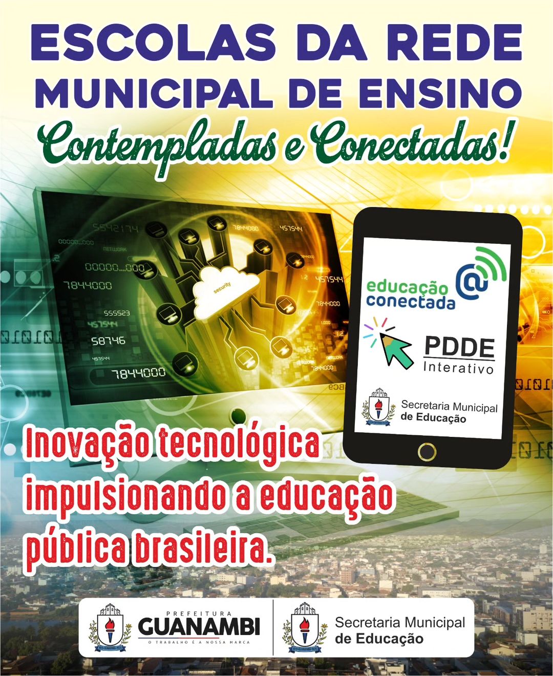 Prefeitura de Guanambi adere ao Programa Educação Conectada para Impulsionar Tecnologia nas Escolas