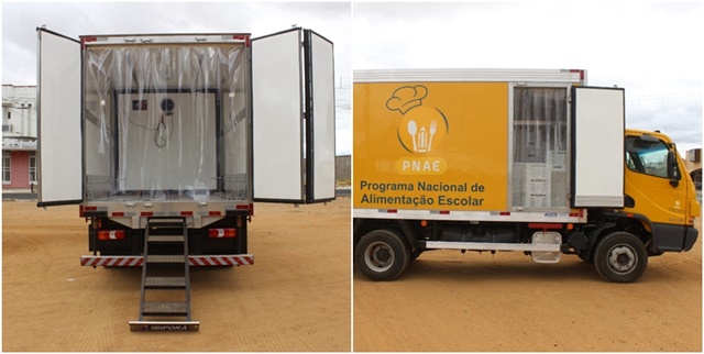 Alimentos perecíveis da Merenda Escolar de Guanambi são transportados dentro dos padrões de qualidade em caminhão frigorífico