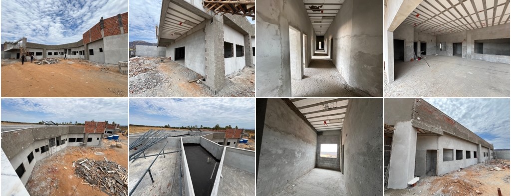 OBRAS - Unidade Mista de Saúde de Mutãs em fase avançada de construção