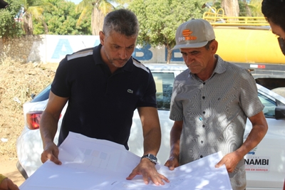 Prefeito em Exercício Nal Azevedo acompanha início das obras da Praça do Cetep, sonho antigo de moradores do Bairro Santo Antônio