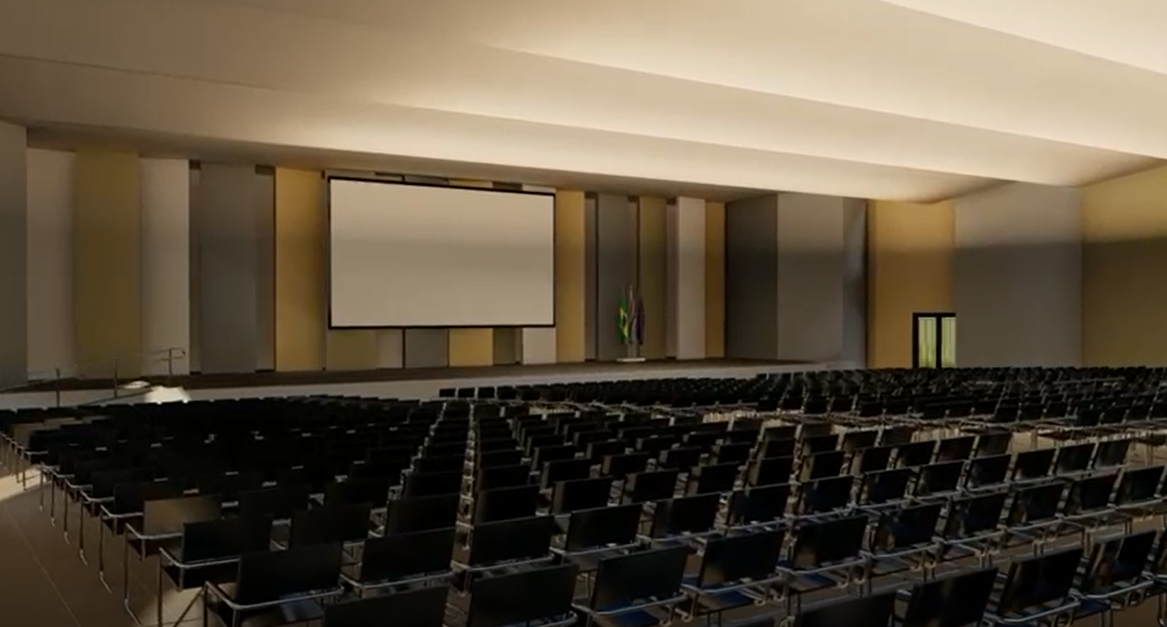 Construção de moderno auditório com mil lugares suprirá carência histórica por espaço para eventos educacionais