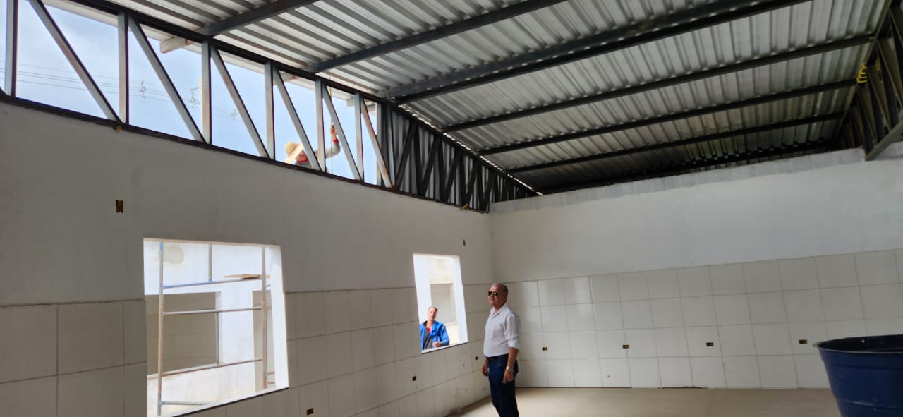 OBRAS - Seguem a todo vapor, as obras para a conclusão da sede própria das Vigilâncias Sanitária, Epidemiológica, Saúde e Ambiental