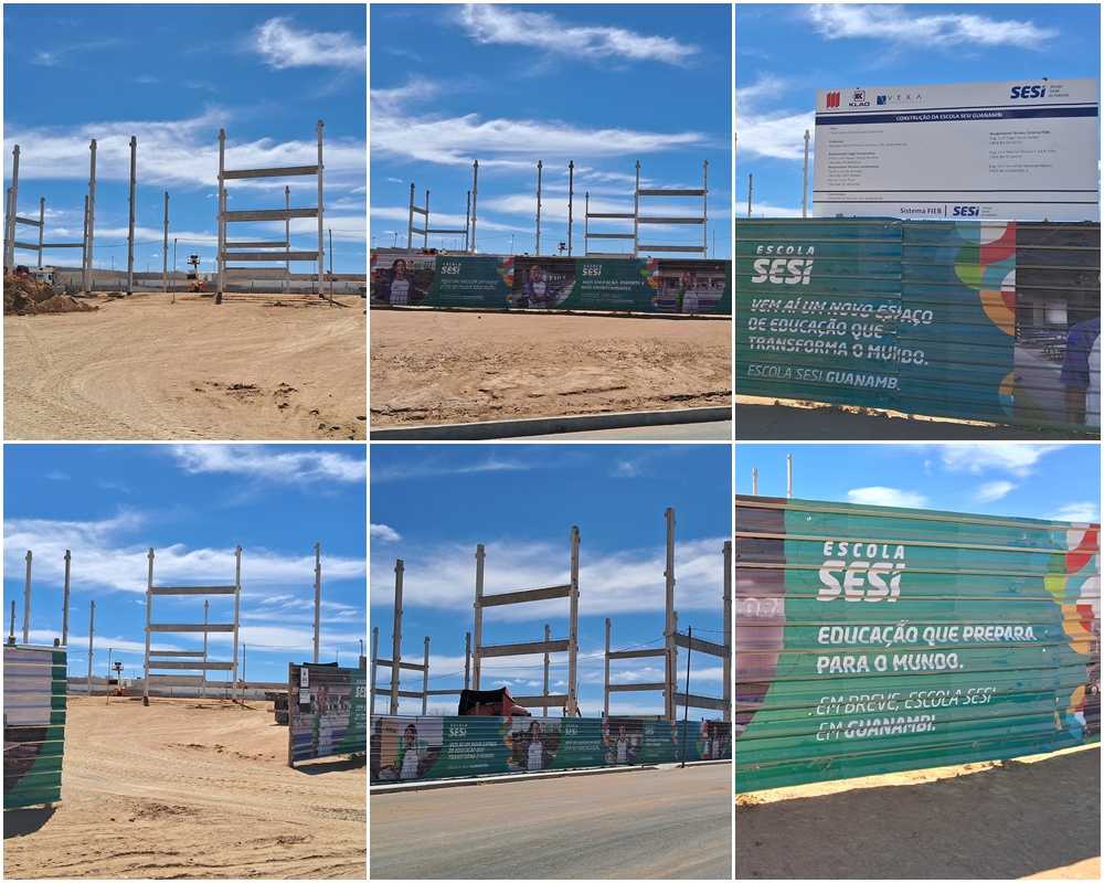 Com investimento de R$ 40 milhões, construção de moderna unidade do SESI avança em Guanambi