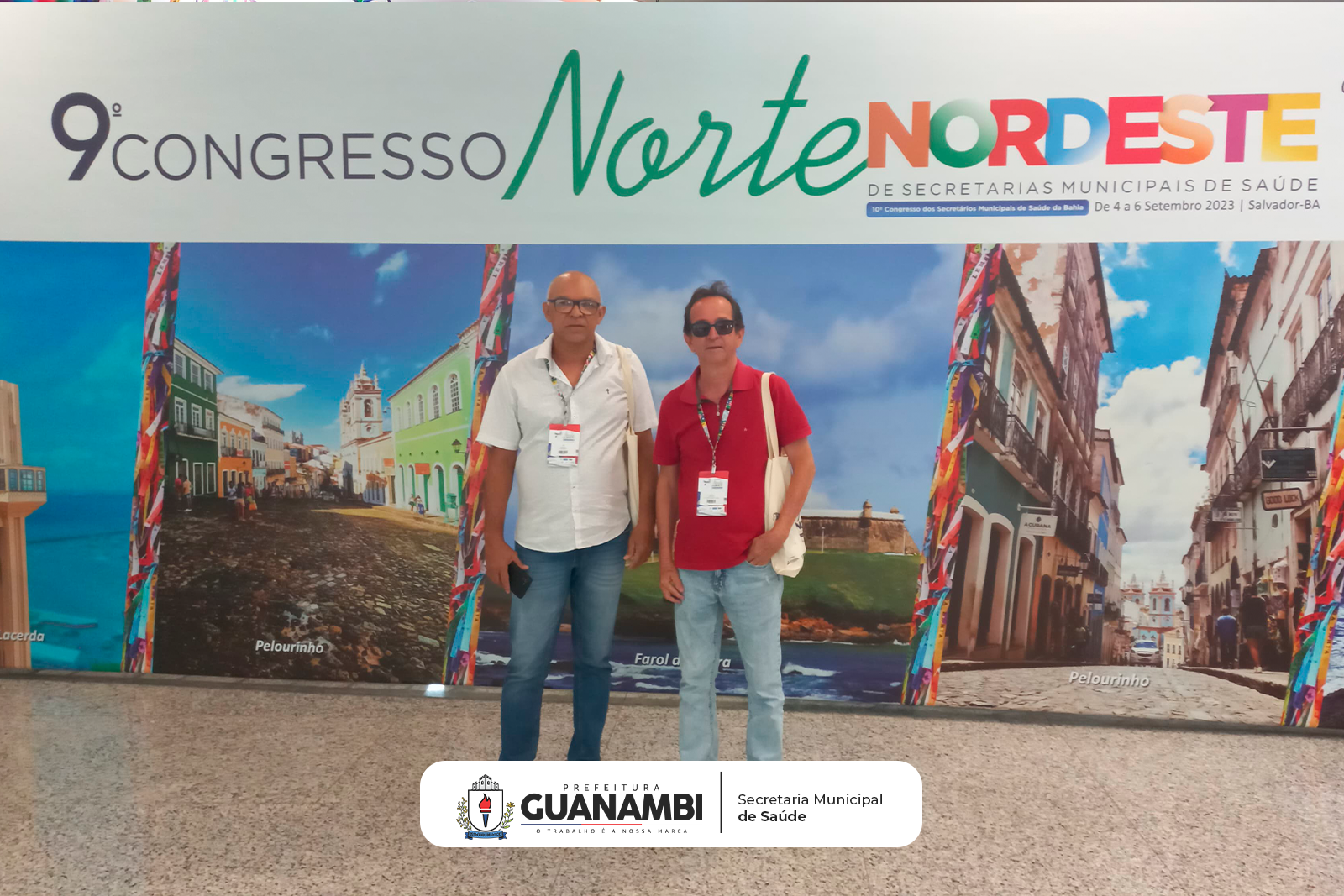 O Secretário de Saúde de Guanambi, Dr. Luia e o Diretor Fundo municipal de Saúde Sidelsino Marinho, estão marcando presença no 9º Congresso Norte/Nordeste de Secretarias Municipais de Saúde e no 10º Congresso dos Secretários Municipais de Saúde da BA
