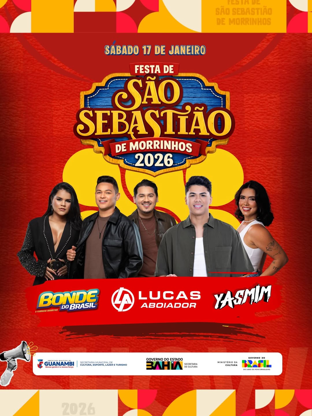 Encerramento do tradicional festejo de São Sebastião acontece neste sábado (17), no Distrito de Morrinhos