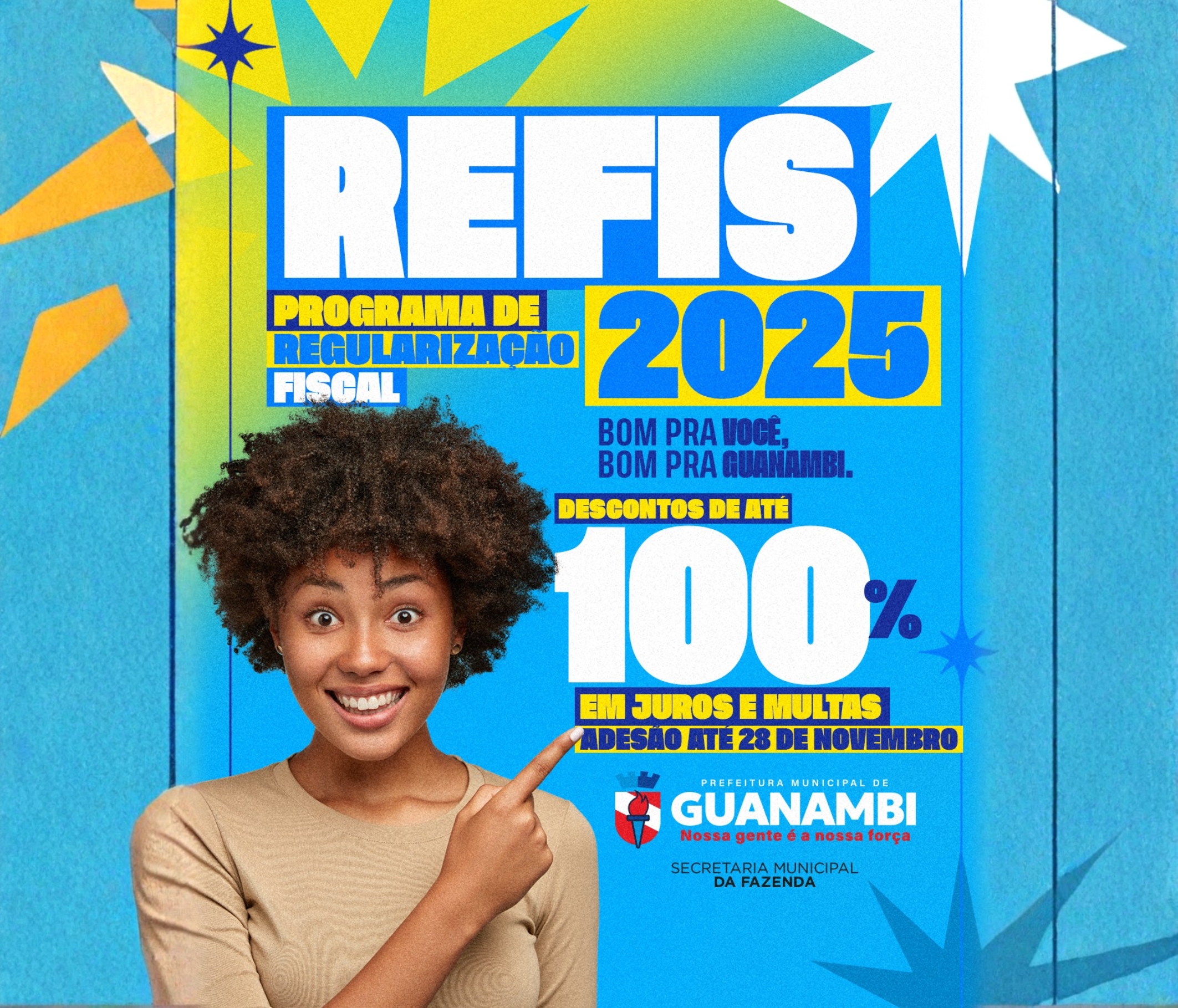 Últimos dias para adesão ao REFIS da Prefeitura de Guanambi, que oferece descontos de até 100% em juros e multas em tributos municipais