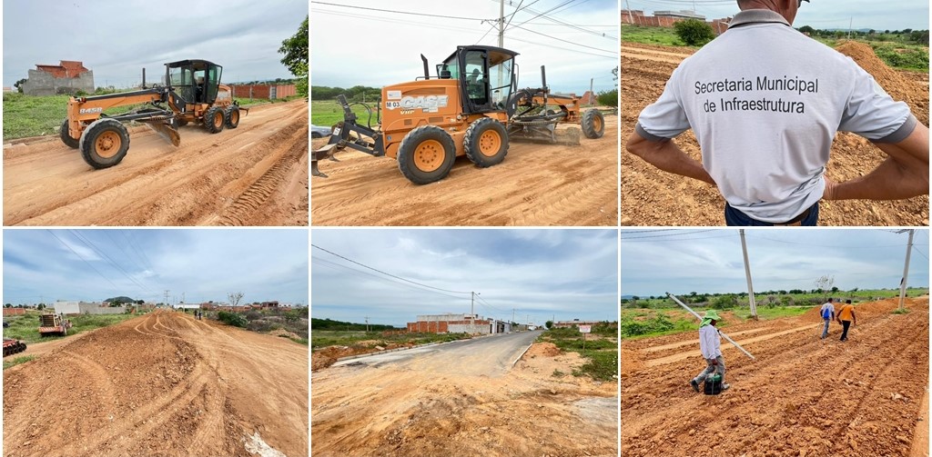 OBRAS - Prefeitura de Guanambi inicia terraplanagem para asfaltamento da avenida de acesso do Bairro São Sebastião ao Anita Cardoso