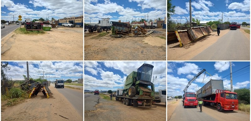 Operação para retirada de máquinas e veículos abandonados que iniciou pelo anel viário, chegará à feira livre e toda a cidade