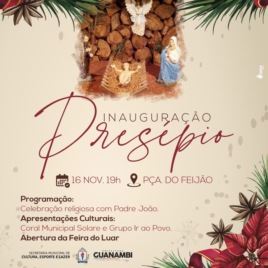 Celebração religiosa nesta terça (16), às 19h, marcará reabertura do Presépio de Guanambi; espaço terá formato inédito