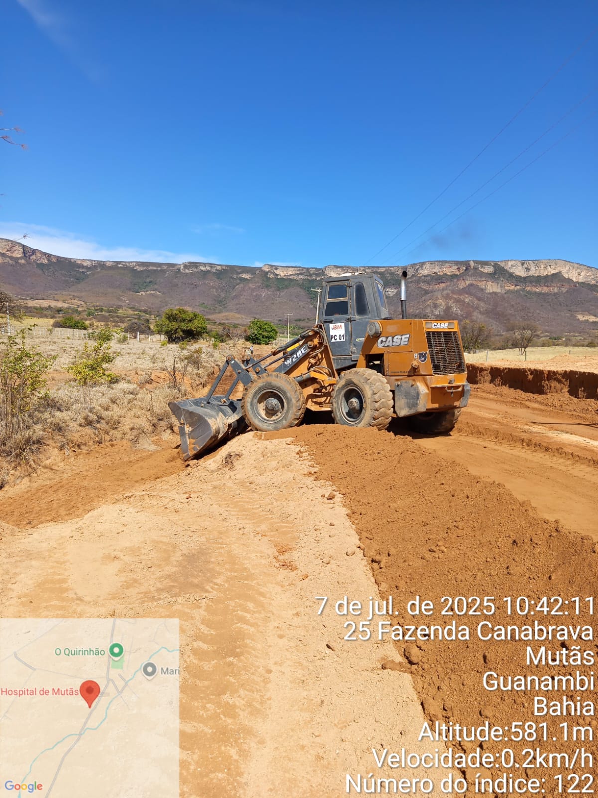OBRAS SEINFRA avança com obras de terraplanagem para asfaltamento da via que dá acesso a Unidade Mista de Saúde de Mutãs