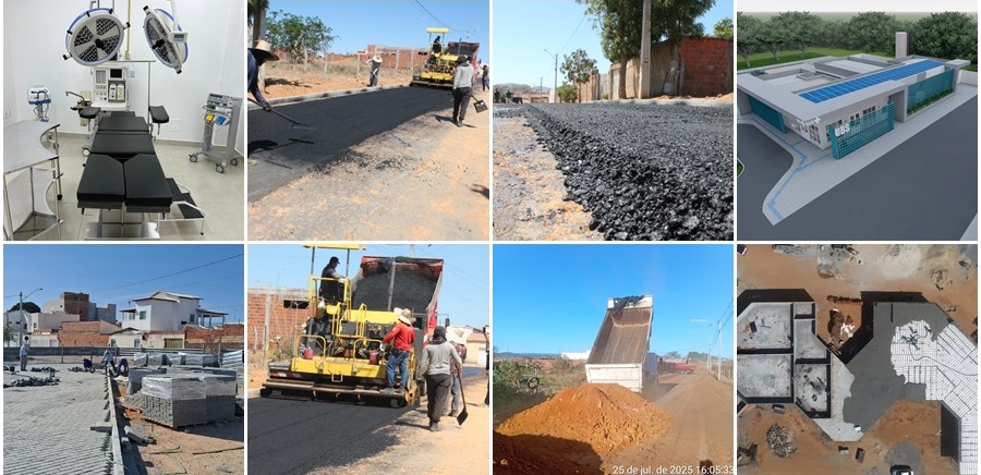 OBRAS - Em dois anos, atual gestão entregou 31 obras, executa 14 simultaneamente e planeja mais 20 para os próximos anos