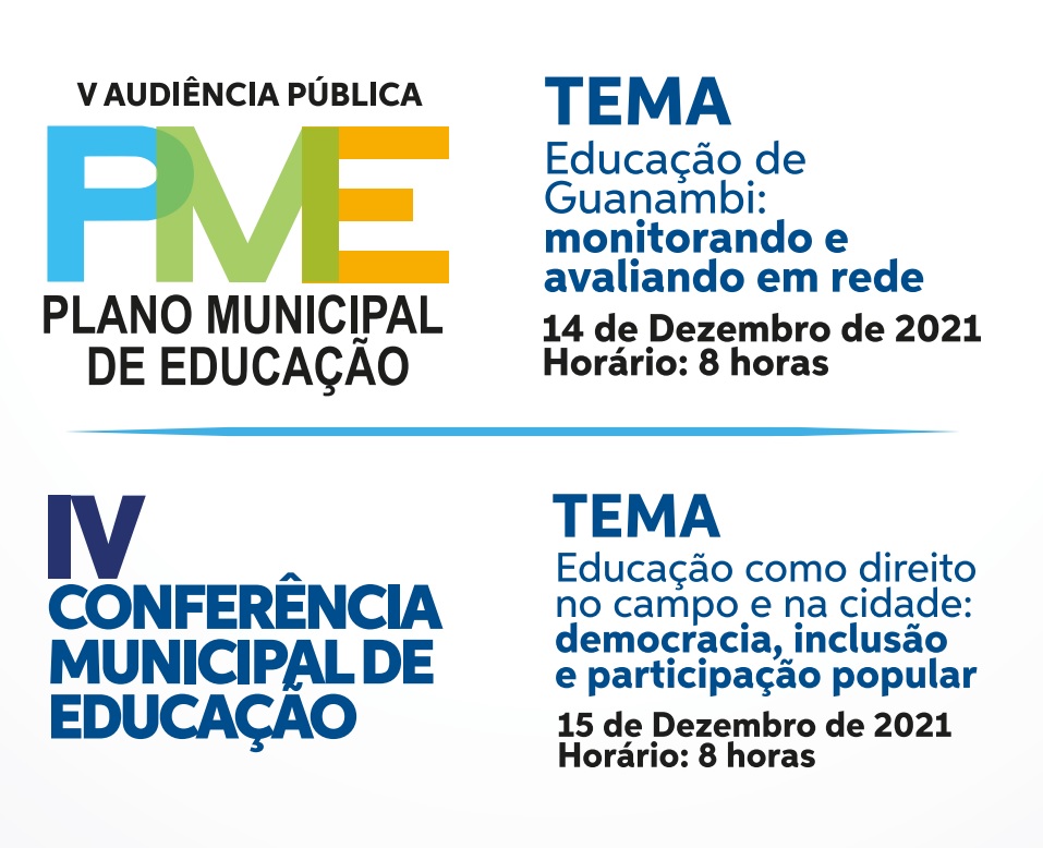 Secretaria de Educação de Guanambi realiza Audiência Pública do PME e Conferência de Educação nos dias 14 e 15