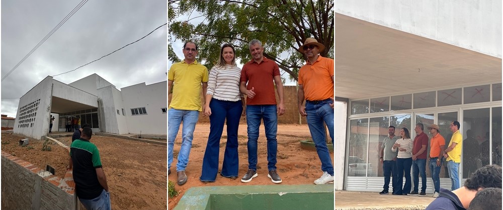 OBRAS Prefeito Nal e vice Zaqueu, vistoriam obras em Morrinhos ao lado dos vereadores Homero Castro e Miria Paes