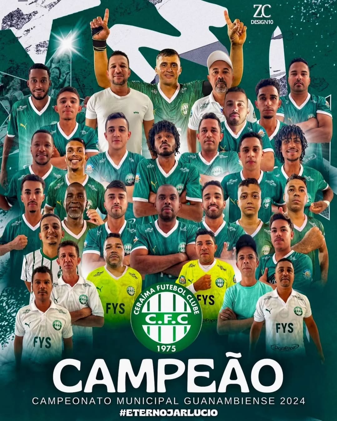 Time de Ceraíma levanta taça do campeonato guanambiense de futebol e o Pit Stop é campeão em Morrinhos