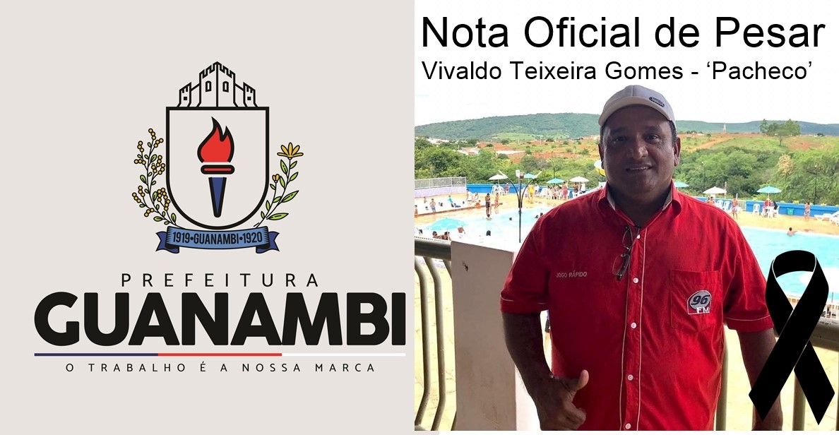 Nota de Pesar - Vivaldo Teixeira Gomes - Pacheco