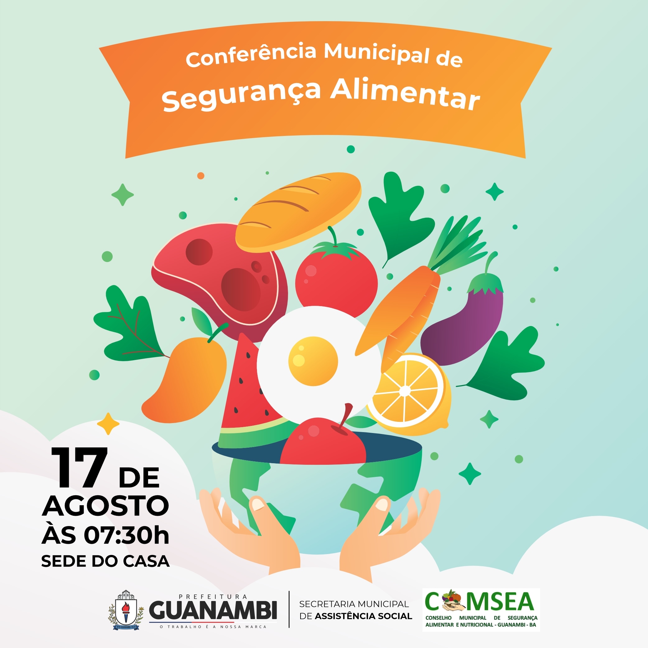 Participe da Conferência Municipal de Segurança Alimentar de Guanambi!