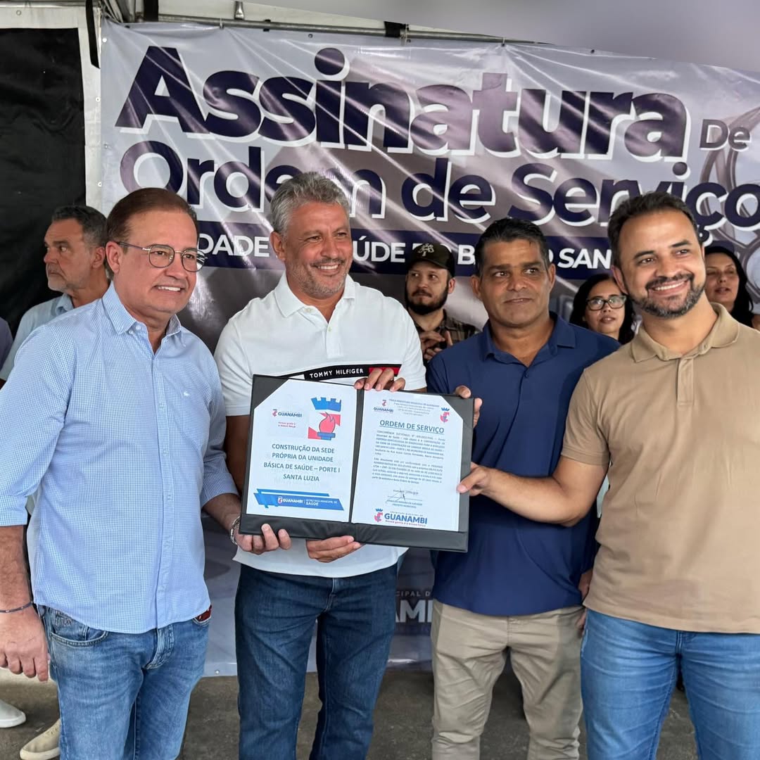 Prefeito de Guanambi assina Ordem de Serviço para construção da sede própria da UBS do Bairro Santa Luzia