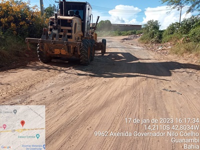 Seinfra Guanambi inicia a semana com a recuperação de diversas estradas vicinais