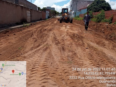 Seinfra Guanambi inicia a semana realizando intervenções emergenciais nos bairros; Morada Nova e Ipanema passam por melhorias