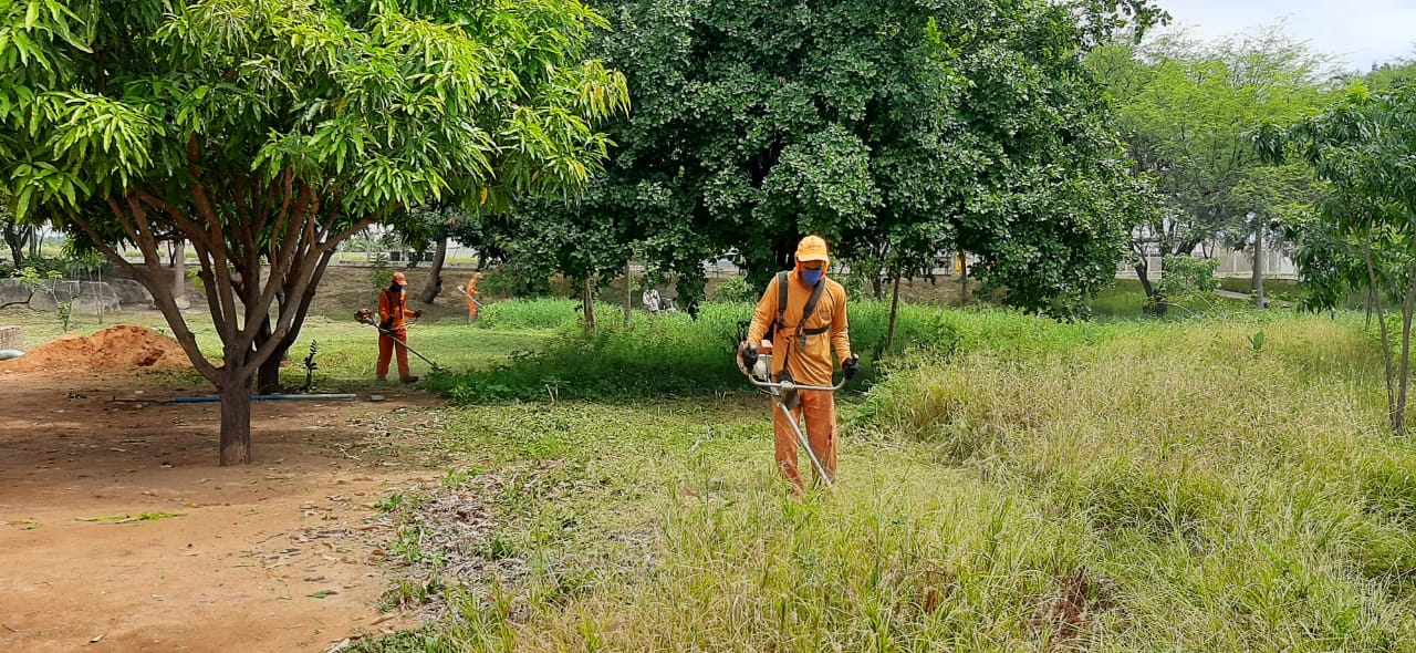 Parque da Cidade passa por limpeza geral, para voltar a ser a maior referência de lazer em Guanambi