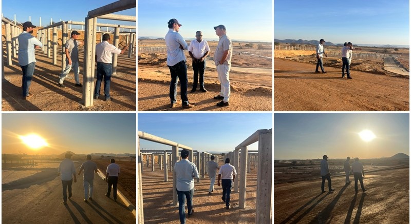 Secretário de Agricultura visita obras do Novo Parque de Exposições de Guanambi