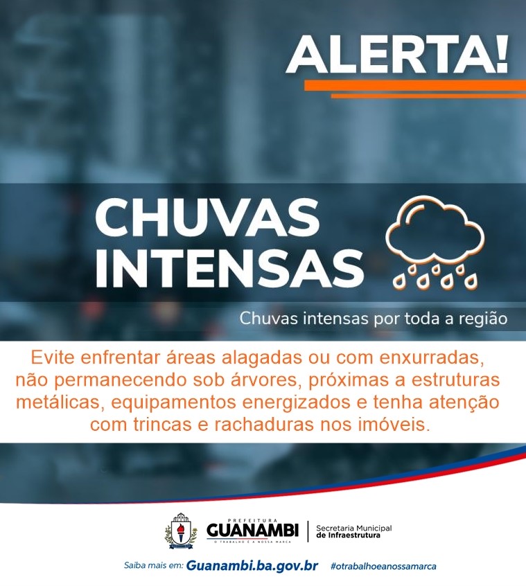 Secretaria de Infraestrutura de Guanambi monitora a situação das chuvas na cidade